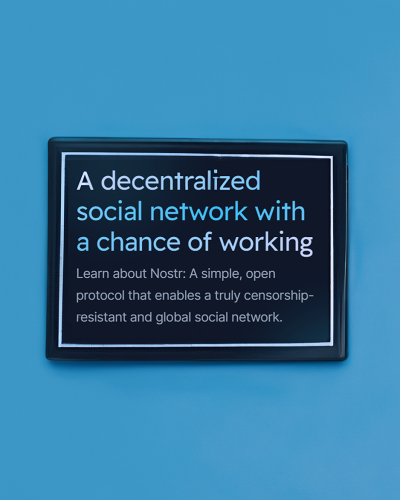 Coaching and advice about Nostr - the new decentralised social network.